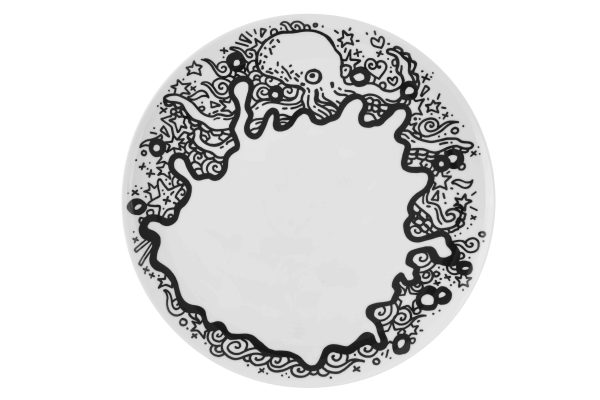 ASSIETTE 33 CM OCTOPUS