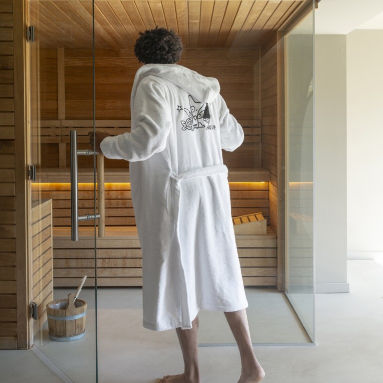 Peignoir homme coton XL – Carré Blanc & Jake – Image 5