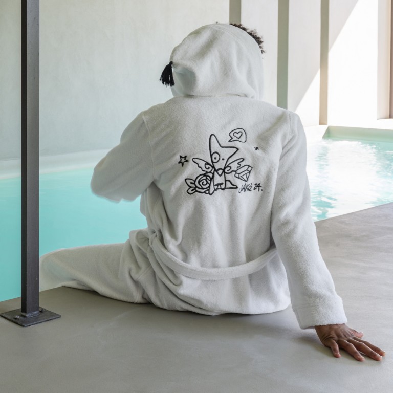 Peignoir homme coton XL – Carré Blanc & Jake – Image 8