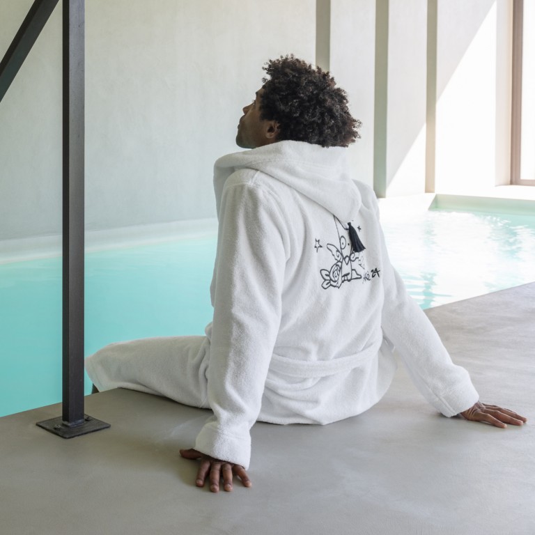 Peignoir homme coton XL – Carré Blanc & Jake – Image 7