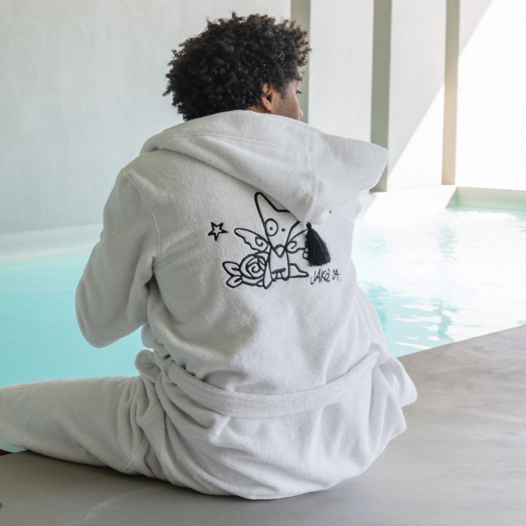 Peignoir homme coton XL – Carré Blanc & Jake – Image 6