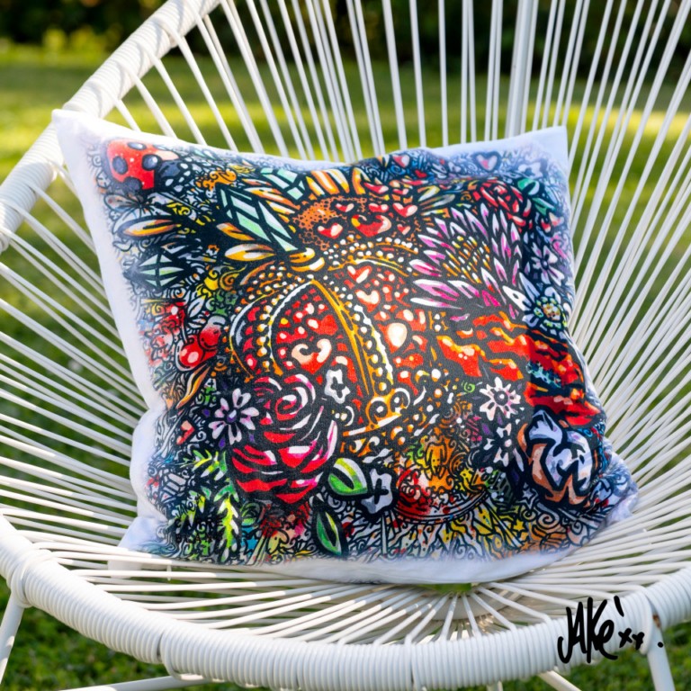 Taie d'oreiller carrée 64 x 64 cm - Carré Blanc & Jake – Image 4