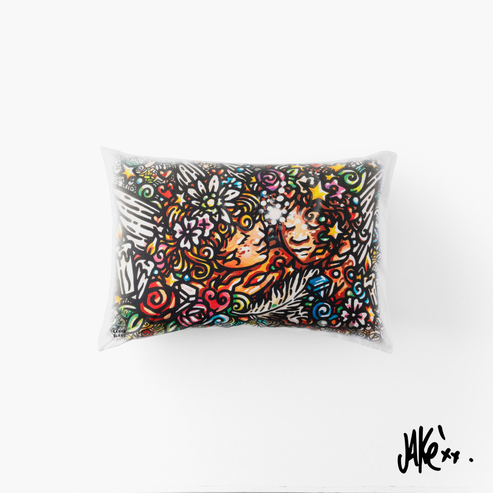 Taie d'oreiller rectangulaire 50 x 70cm - Carré Blanc & Jake